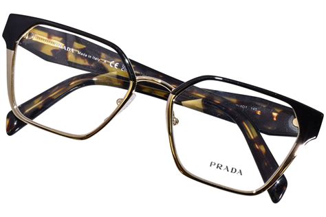 Prada PR 63WV Women's Eyeglasses Black/Pale Gold 53